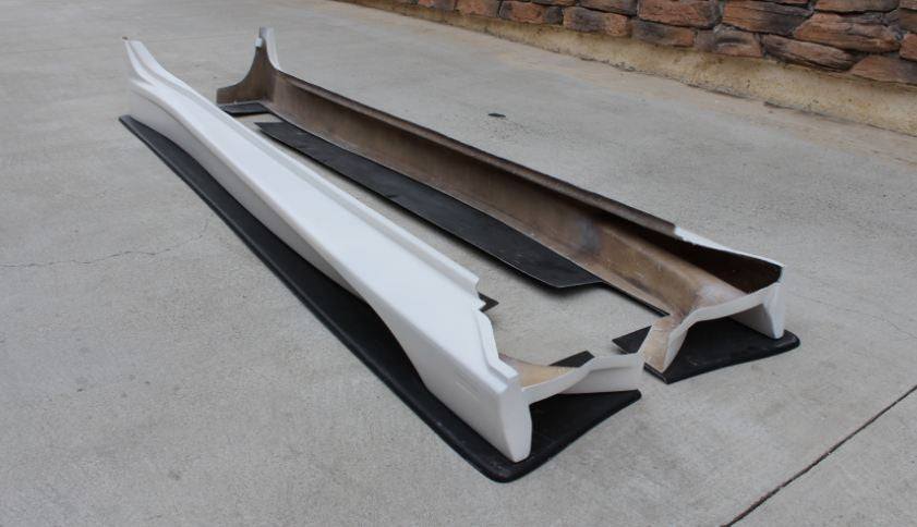 2008-2013 Mitsubishi Lancer Evolution Evo X 10 VR Style Side Skirts — 5