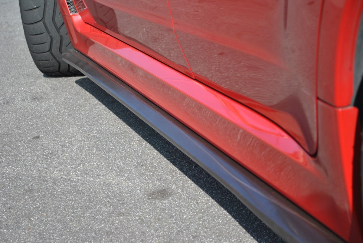 2008-2014 Subaru WRX STi V2 Side Skirt Extensions Splitters Diffusers - FRP — 6