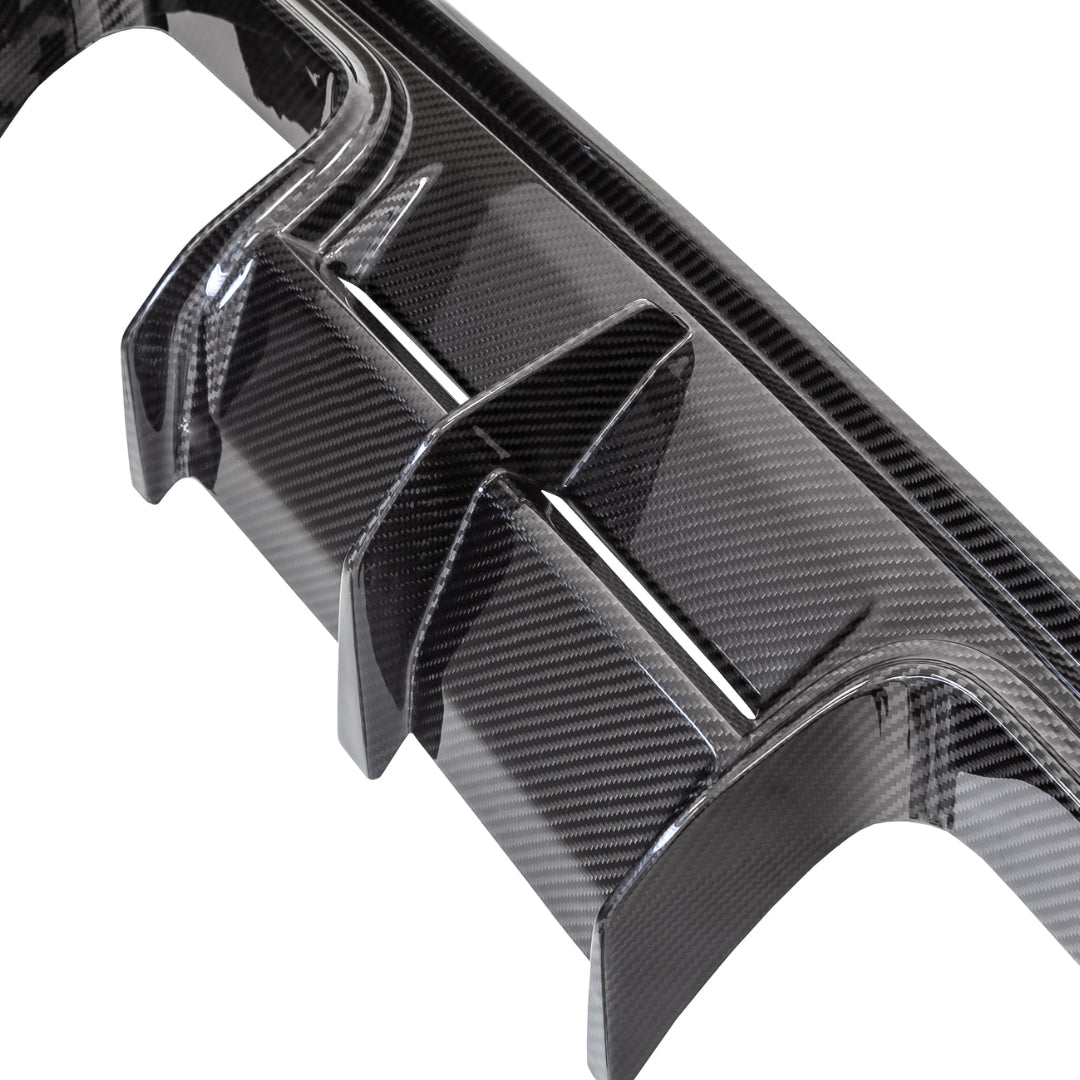 AlpineX Dynamics V Style Pre-preg Dry Carbon Fiber Rear Diffuser For BMW G8X M3 M4