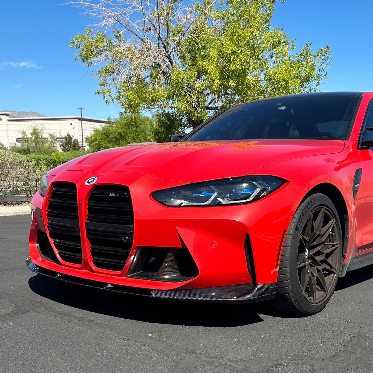AlpineX Dynamics 3D Style Carbon Fiber Front Lip For BMW G8X M3 M4