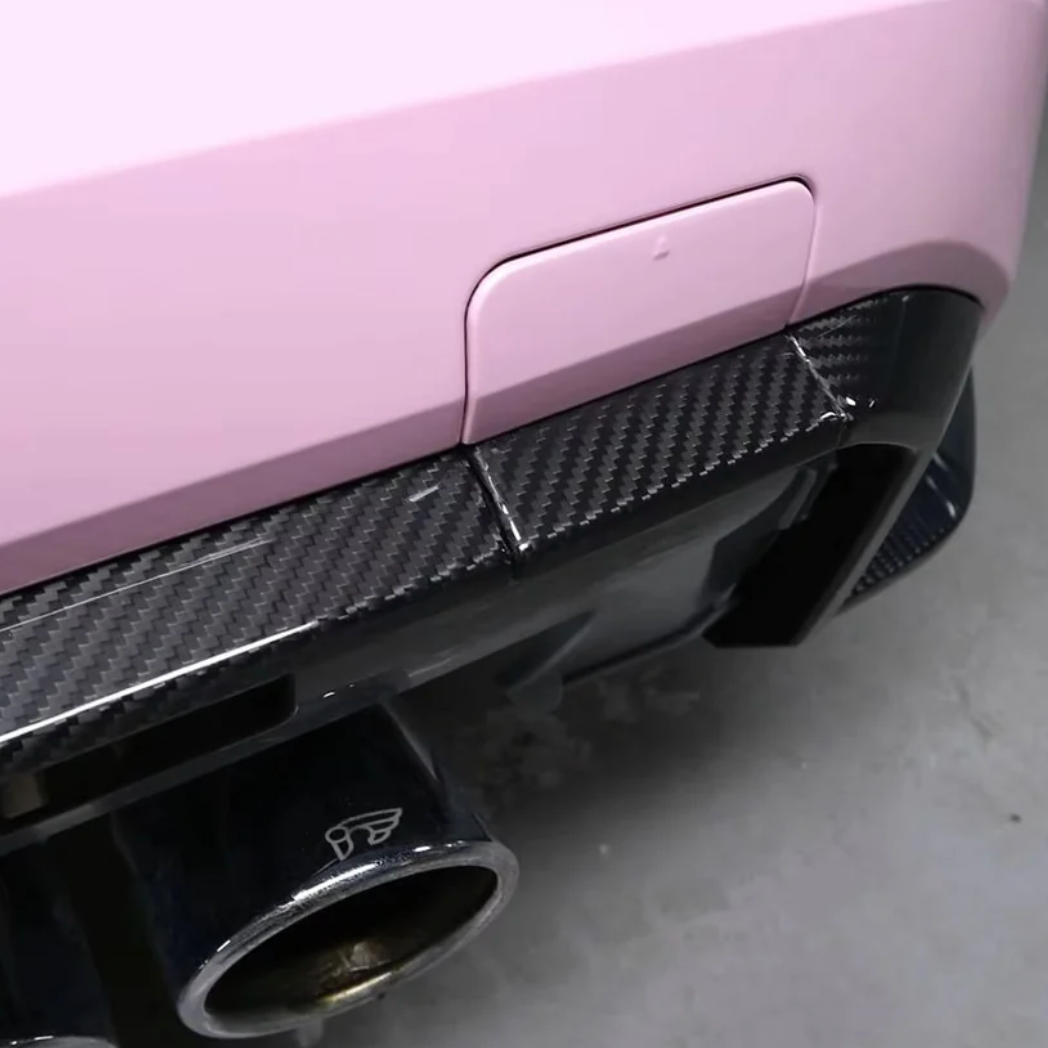 AlpineX Dynamics Dry Carbon Fiber Rear Diffuser Upper Trim For BMW G8X M3 M4