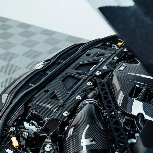 AlpineX Dynamics Carbon Fiber Radiator Support For BMW G8X M3 M4 / G87 M2