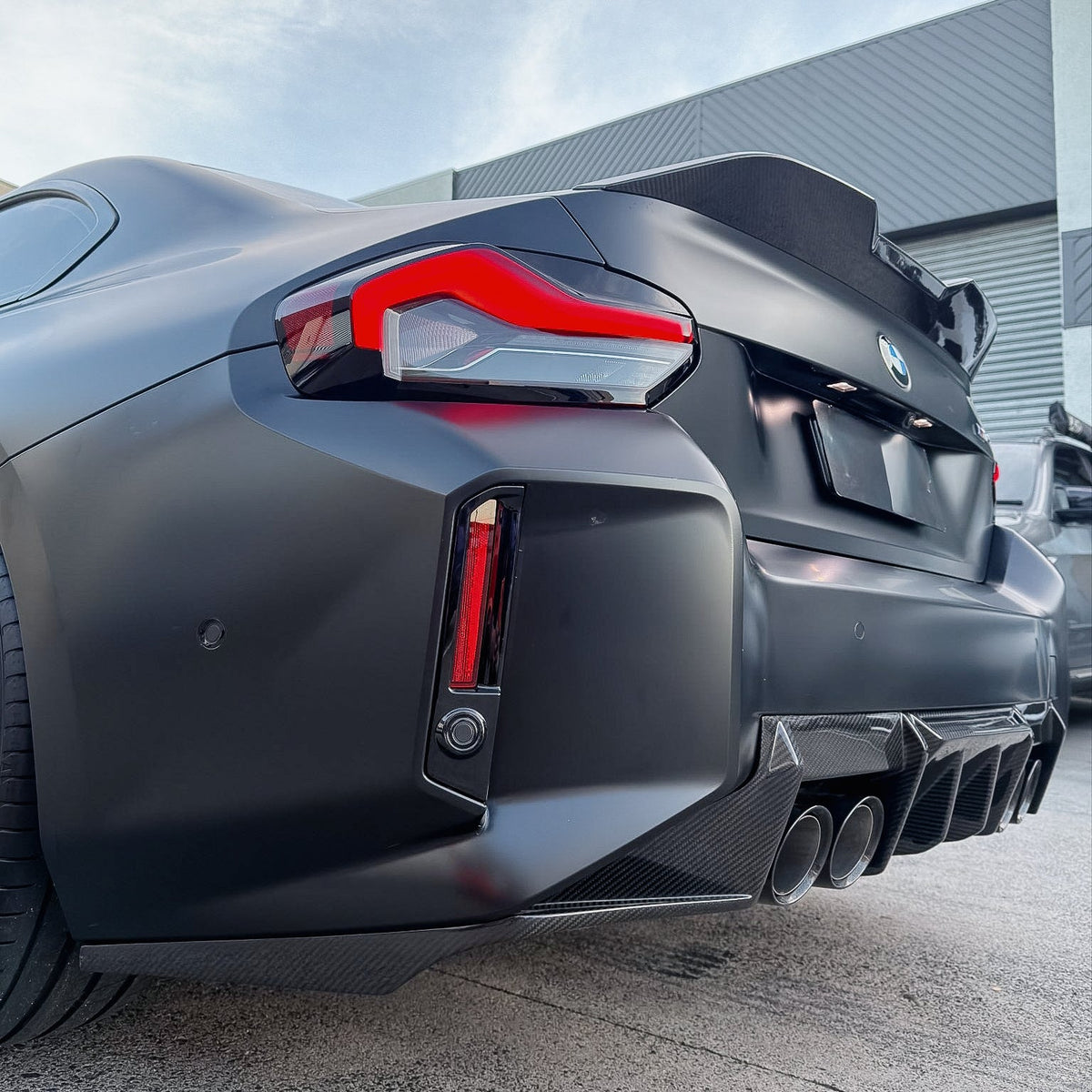 AlpineX Dynamics MH Style Pre-preg Dry Carbon Fiber Rear Diffuser For BMW G87 M2
