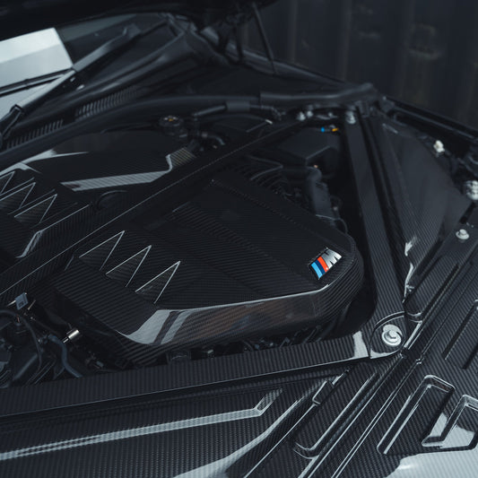 AlpineX Dynamics Carbon Fiber Engine Cover For BMW G8X M3 M4 / G87 M2