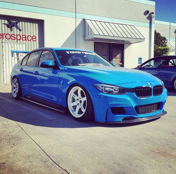 BMW F30 Sedan Side Skirt Diffuser Extensions Splitters - Carbon Fiber — 4