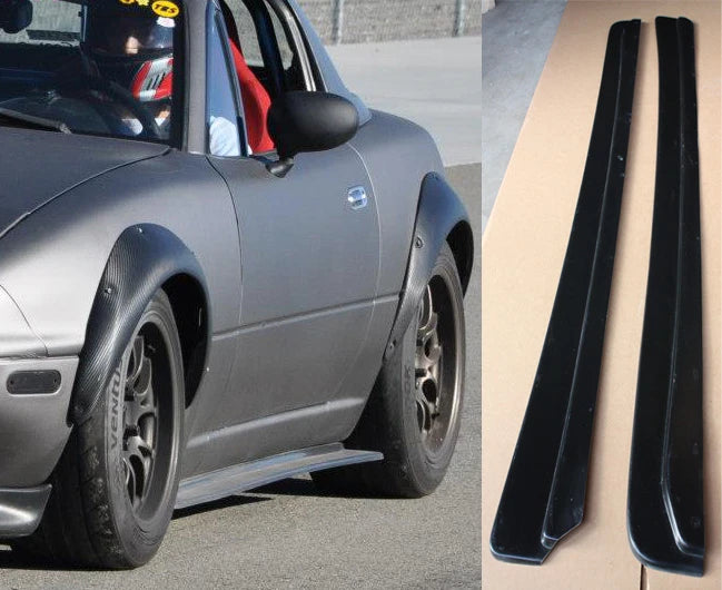 1990-1997 Mazda Miata NA Side Skirt Diffusers Splitters Extensions — 1