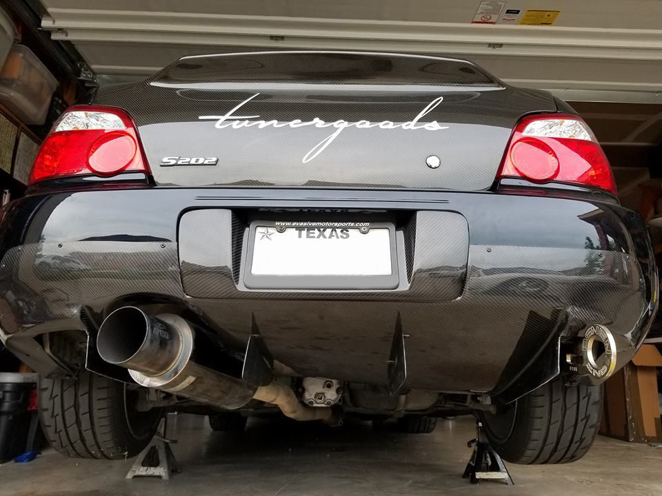 2002-2007 Subaru WRX STi Mature Style Rear Diffuser - Carbon Fiber — 5