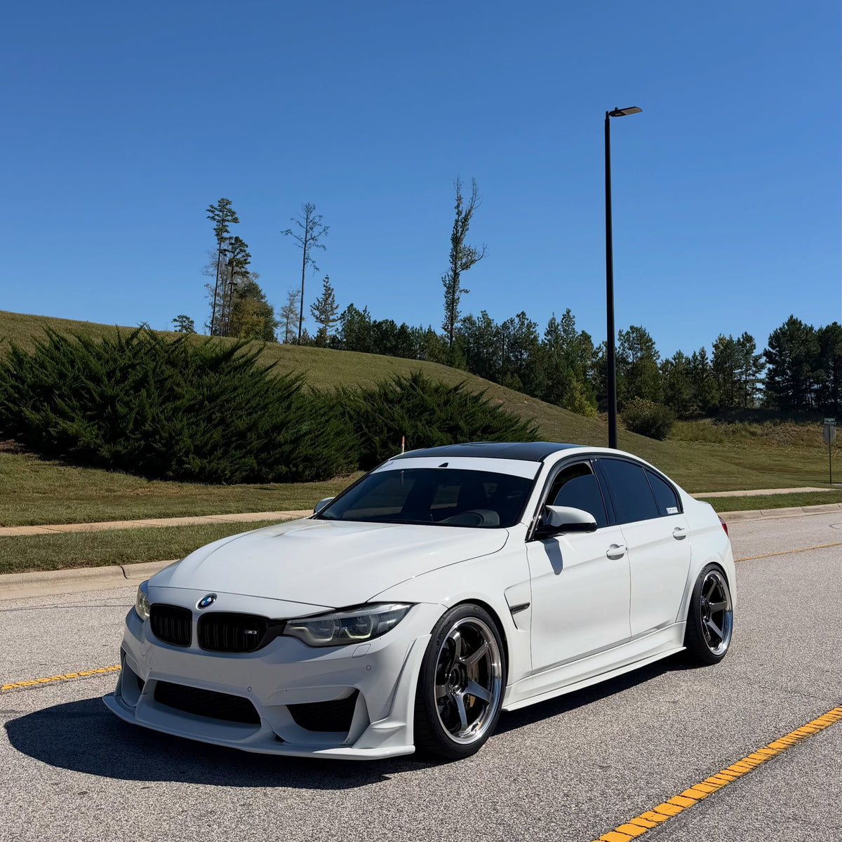 AlpineX Dynamics L Style Carbon Fiber Front Lip For BMW F8X M3 M4