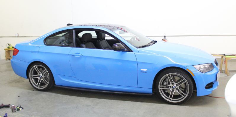 BMW E92 Coupe Side Skirt Diffuser Extensions Splitters - Carbon Fiber (for OEM side skirts) — 4
