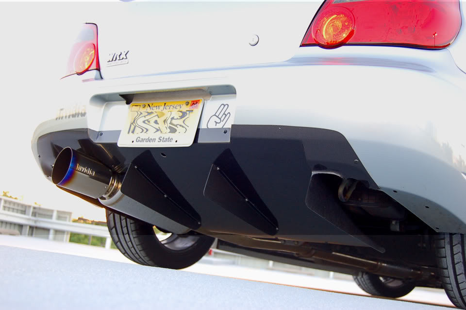 2002-2007 Subaru Impreza WRX STI KS Style Rear Diffuser - Carbon Fiber — 2
