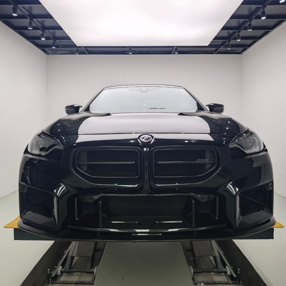 AlpineX Dynamics AN Style Dry Carbon Fiber Lower Front Bumper Grille For BMW G87 M2