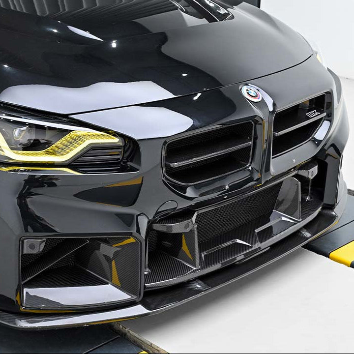 AlpineX Dynamics AN Style Dry Carbon Fiber Lower Front Bumper Grille For BMW G87 M2