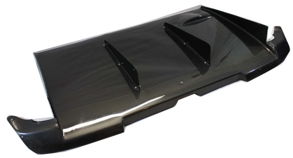 2002-2007 Subaru Impreza WRX STI KS Style Rear Diffuser - Carbon Fiber — 6