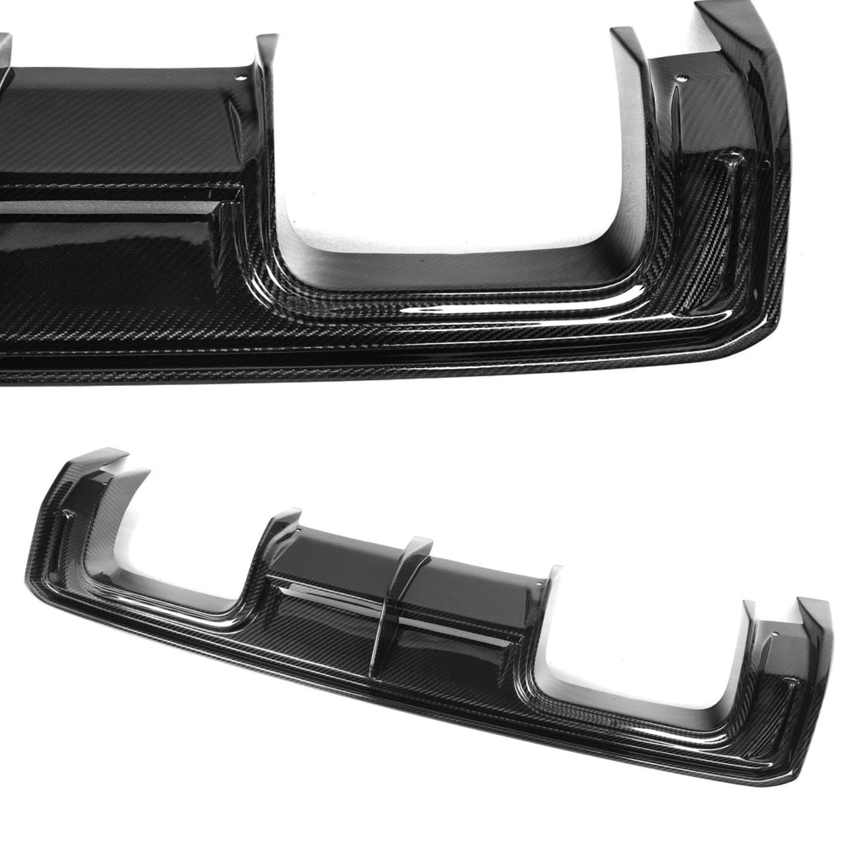 AlpineX Dynamics V Style Pre-preg Dry Carbon Fiber Rear Diffuser For BMW G8X M3 M4