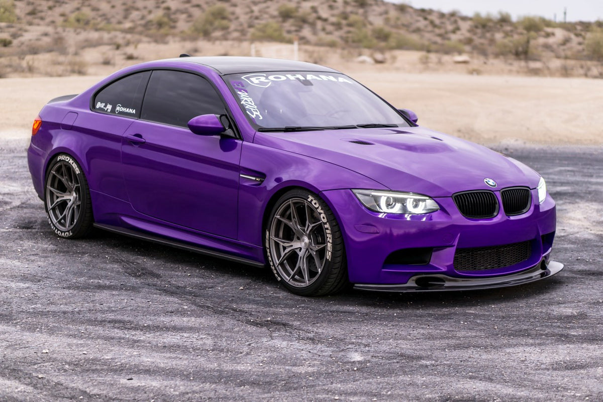 BMW E92/E90 M3 GT4 V1 Front Bumper Lip Spoiler Splitter Diffuser (Carbon Fiber) — 2