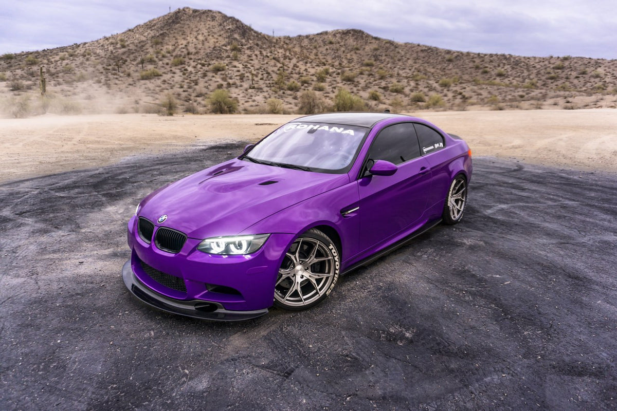 BMW E92/E90 M3 GT4 V1 Front Bumper Lip Spoiler Splitter Diffuser (Carbon Fiber) — 1
