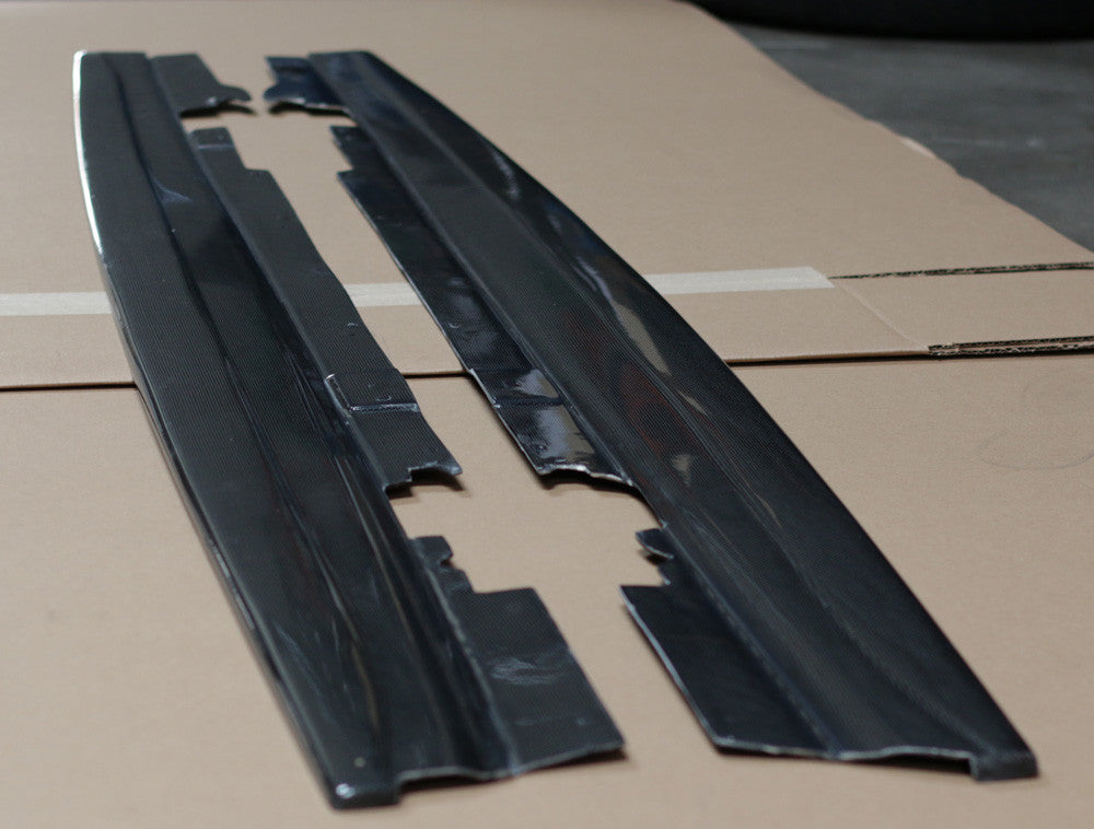 2015+ BMW F80 M3 Side Skirts Splitters Diffusers Extensions - Carbon Fiber — 2