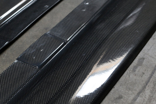 2015+ BMW F80 M3 Side Skirts Splitters Diffusers Extensions - Carbon Fiber — 1
