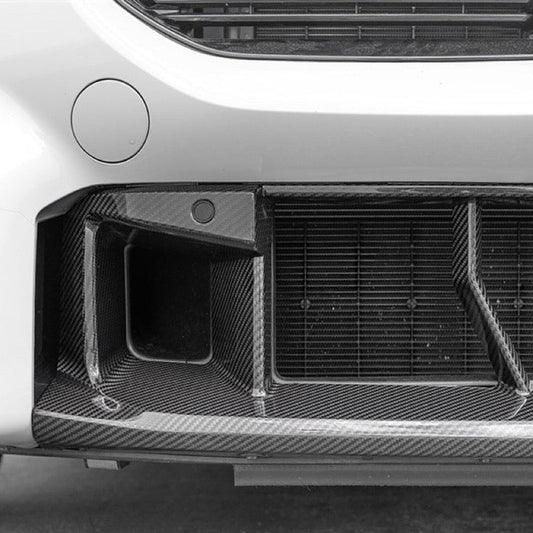 AlpineX Dynamics Pre-preg Dry Carbon Fiber Front Bumper Center Trim For BMW G87 M2