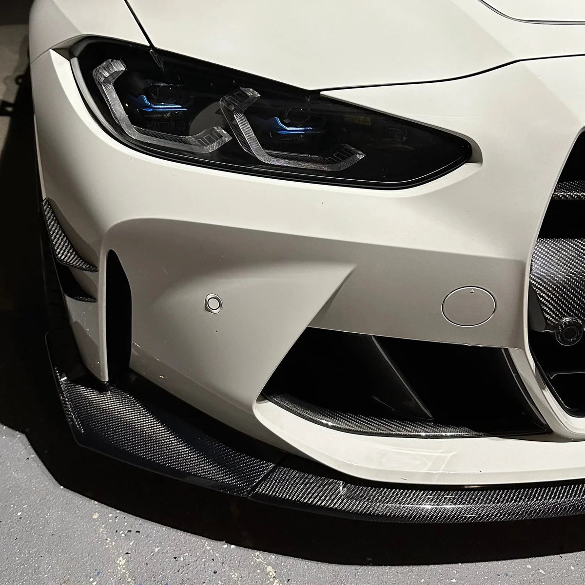 AlpineX Dynamics CSL Style 3 Piece Carbon Fiber Front Lip For BMW G8X M3 M4
