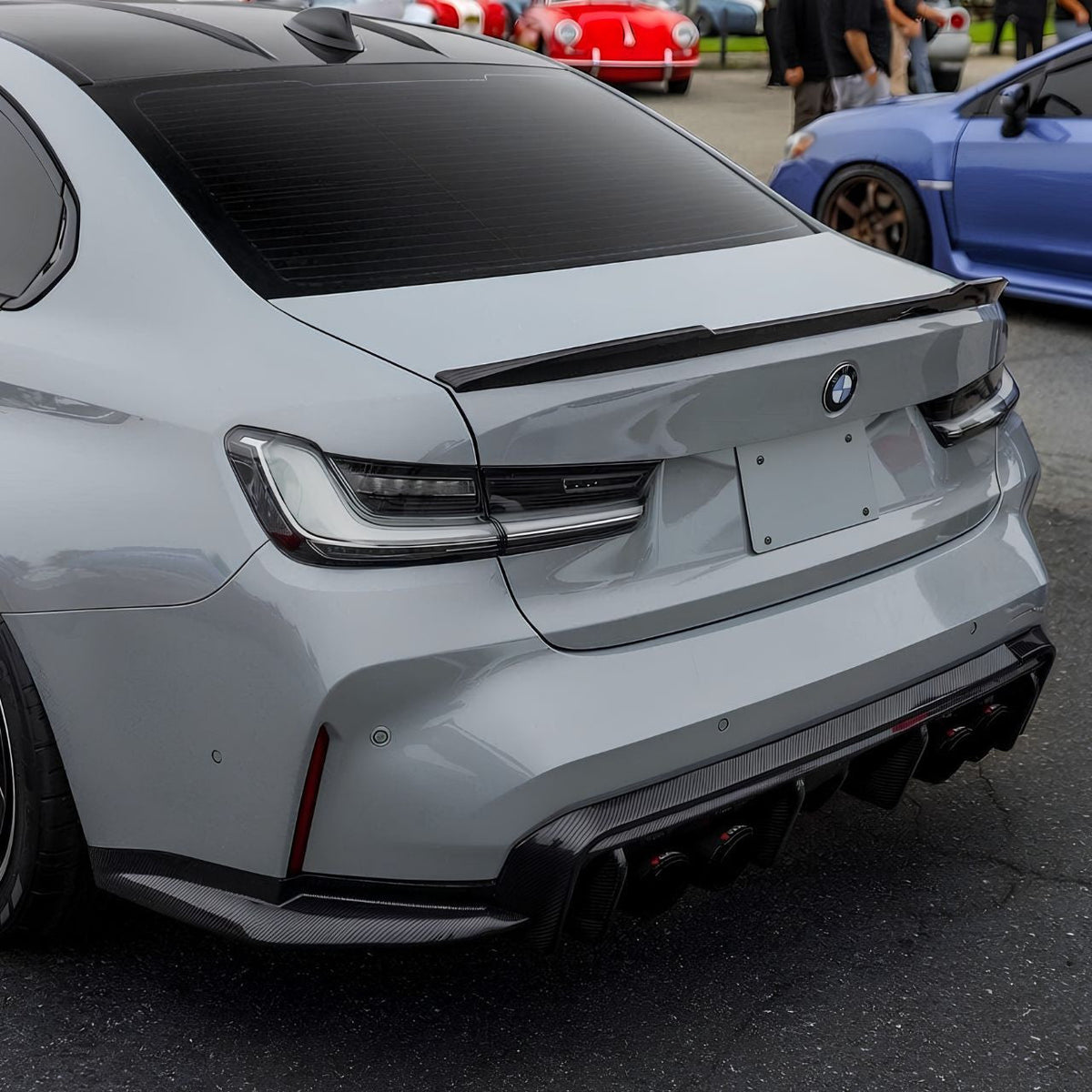 AlpineX Dynamics 3D Style Pre-preg Dry Carbon Fiber Rear Diffuser For BMW G80 M3 / G82 M4