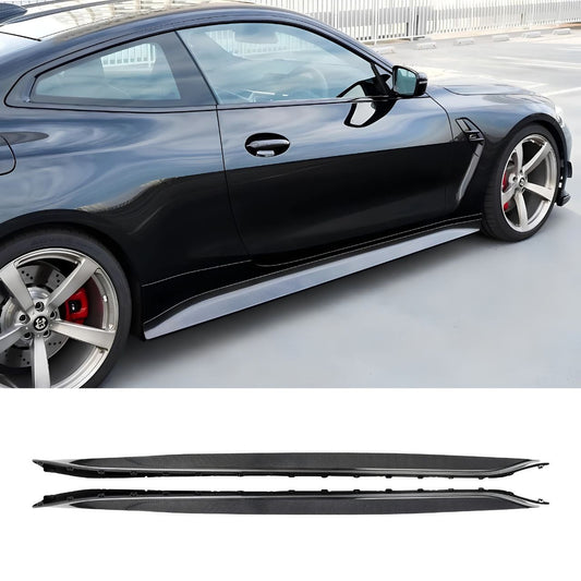AlpineX Dynamics 3D Style Dry Carbon Fiber Side Skirt For BMW G80 M3 / G82 M4
