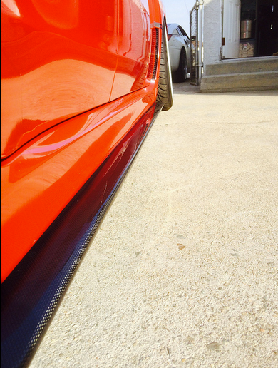 2008-2014 Subaru WRX STi V2 Side Skirt Extensions Splitters Diffusers - FRP — 3