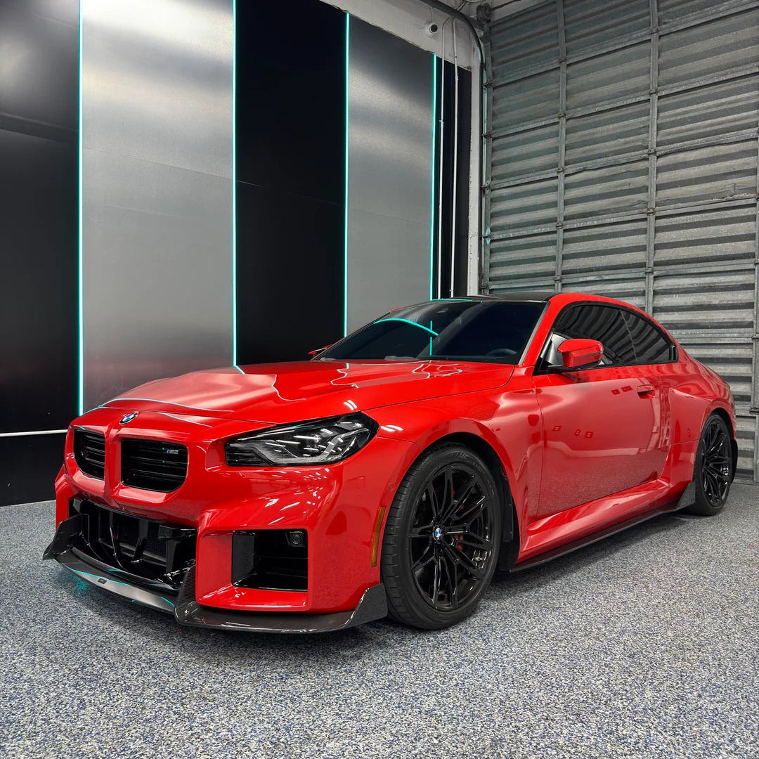 AlpineX Dynamics AD Style 3 Piece Carbon Fiber Front Lip For BMW G87 M2