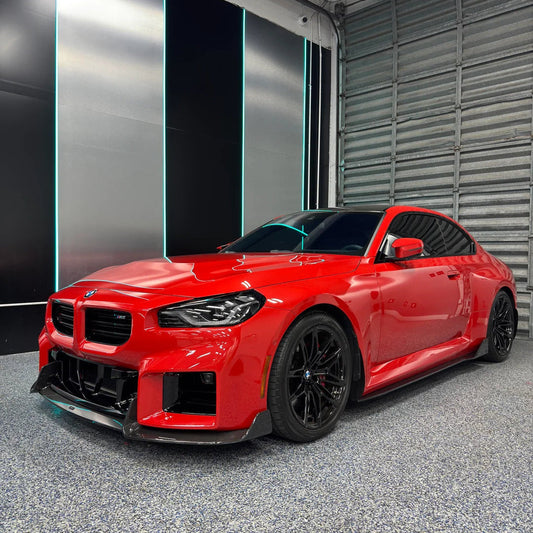 AlpineX Dynamics AD Style 3 Piece Carbon Fiber Front Lip For BMW G87 M2