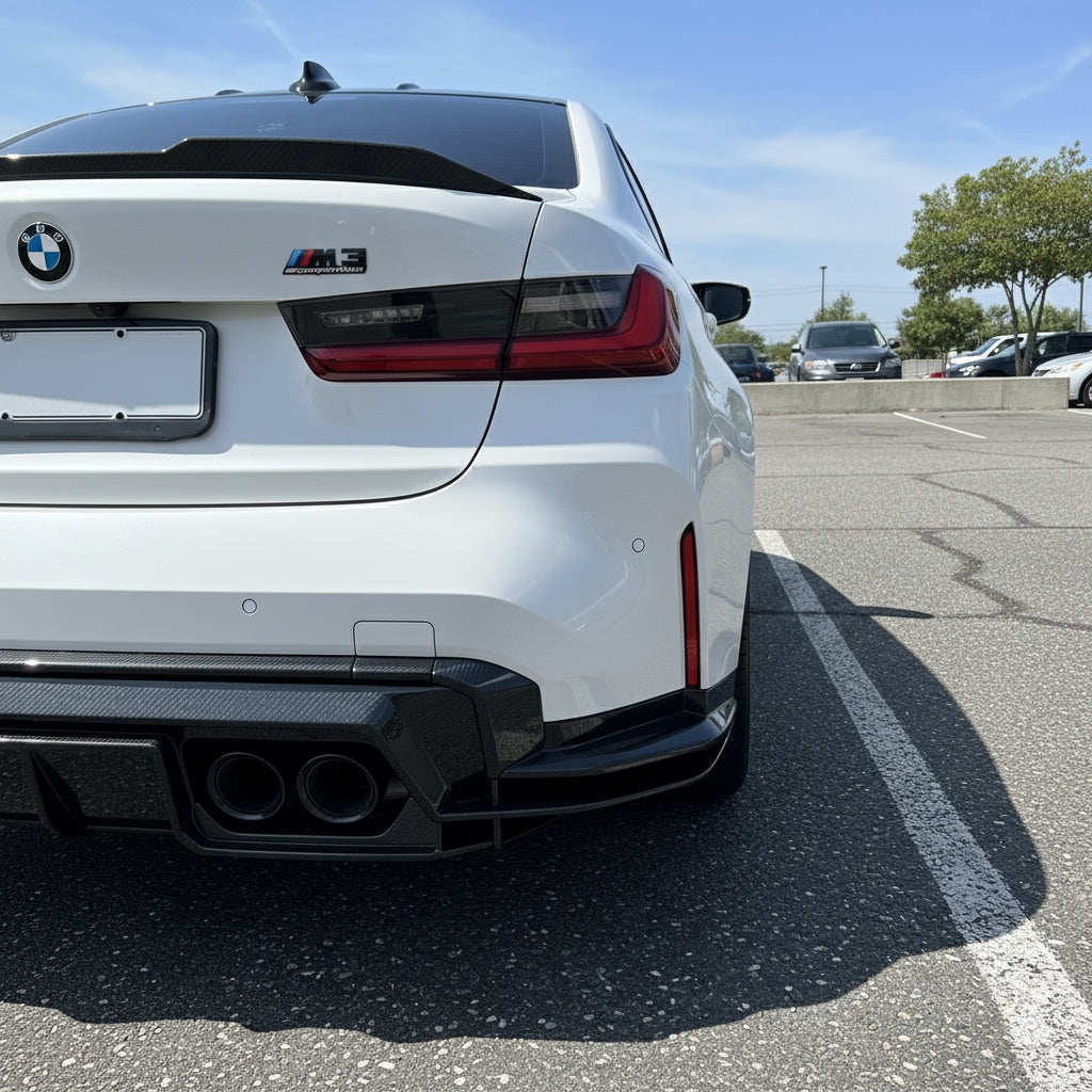 AlpineX Dynamics PSM Style Dry Carbon Fiber Rear Diffuser For BMW G80 M3 / G82 M4