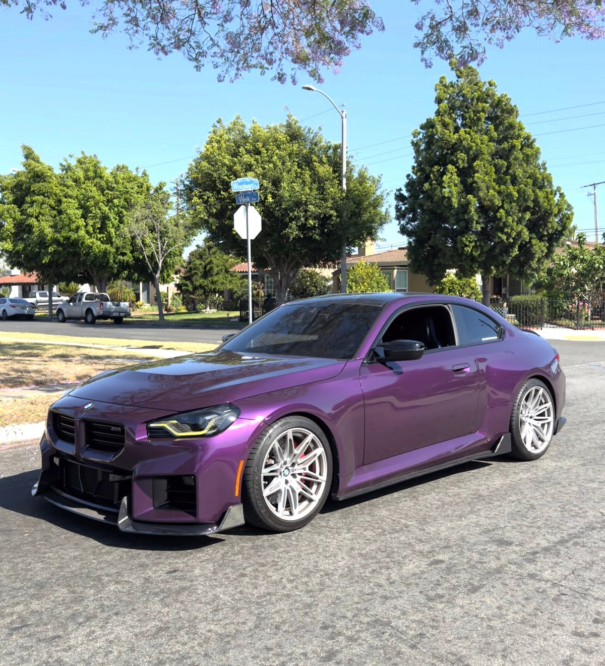 AlpineX Dynamics AD Style 3 Piece Carbon Fiber Front Lip For BMW G87 M2