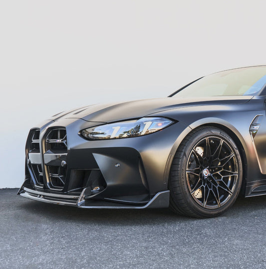 AlpineX Dynamics AD Style 1 Piece Carbon Fiber Front Lip For BMW G80 M3 / G82 M4