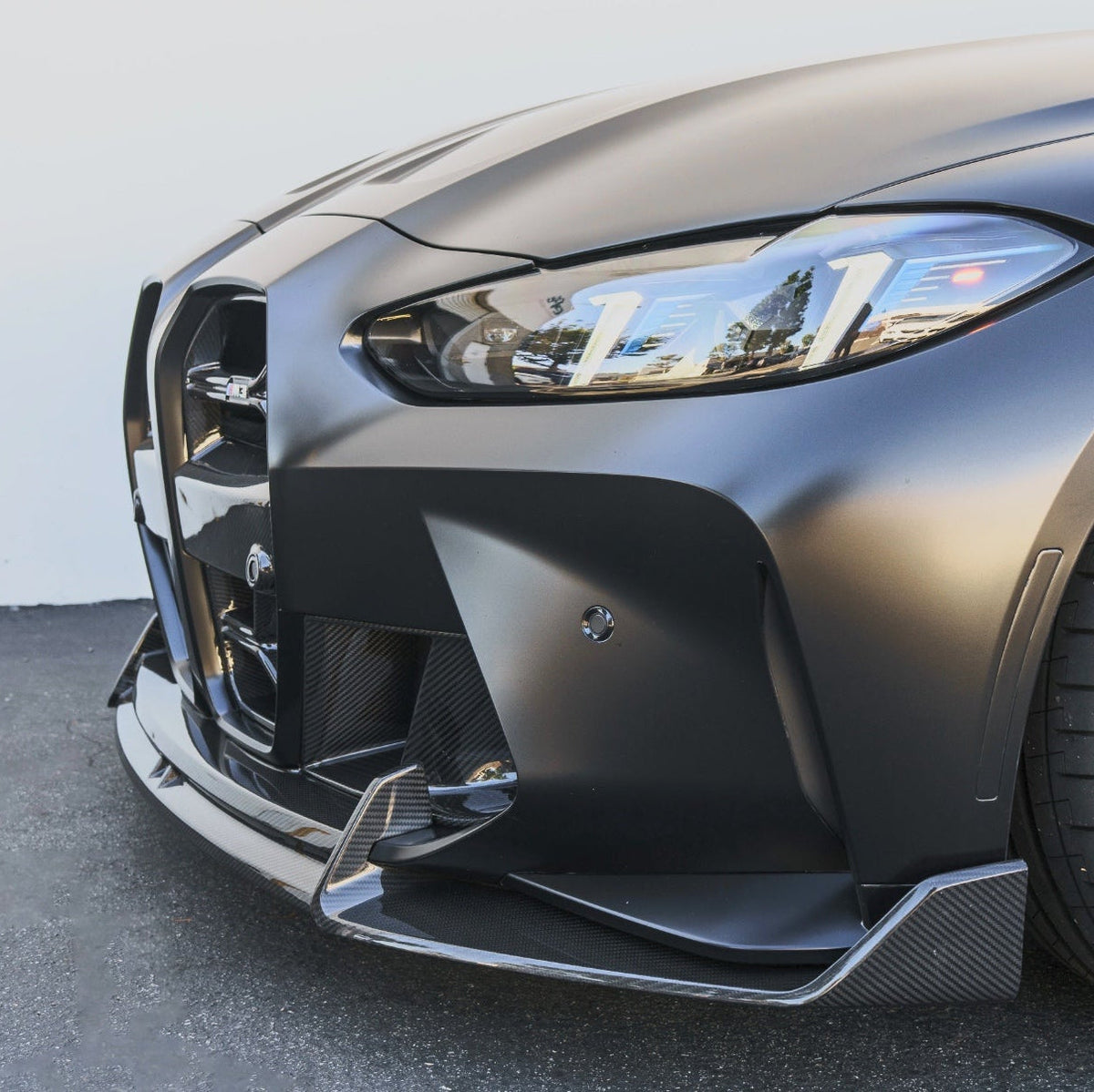 AlpineX Dynamics AD Style 1 Piece Carbon Fiber Front Lip For BMW G80 M3 / G82 M4