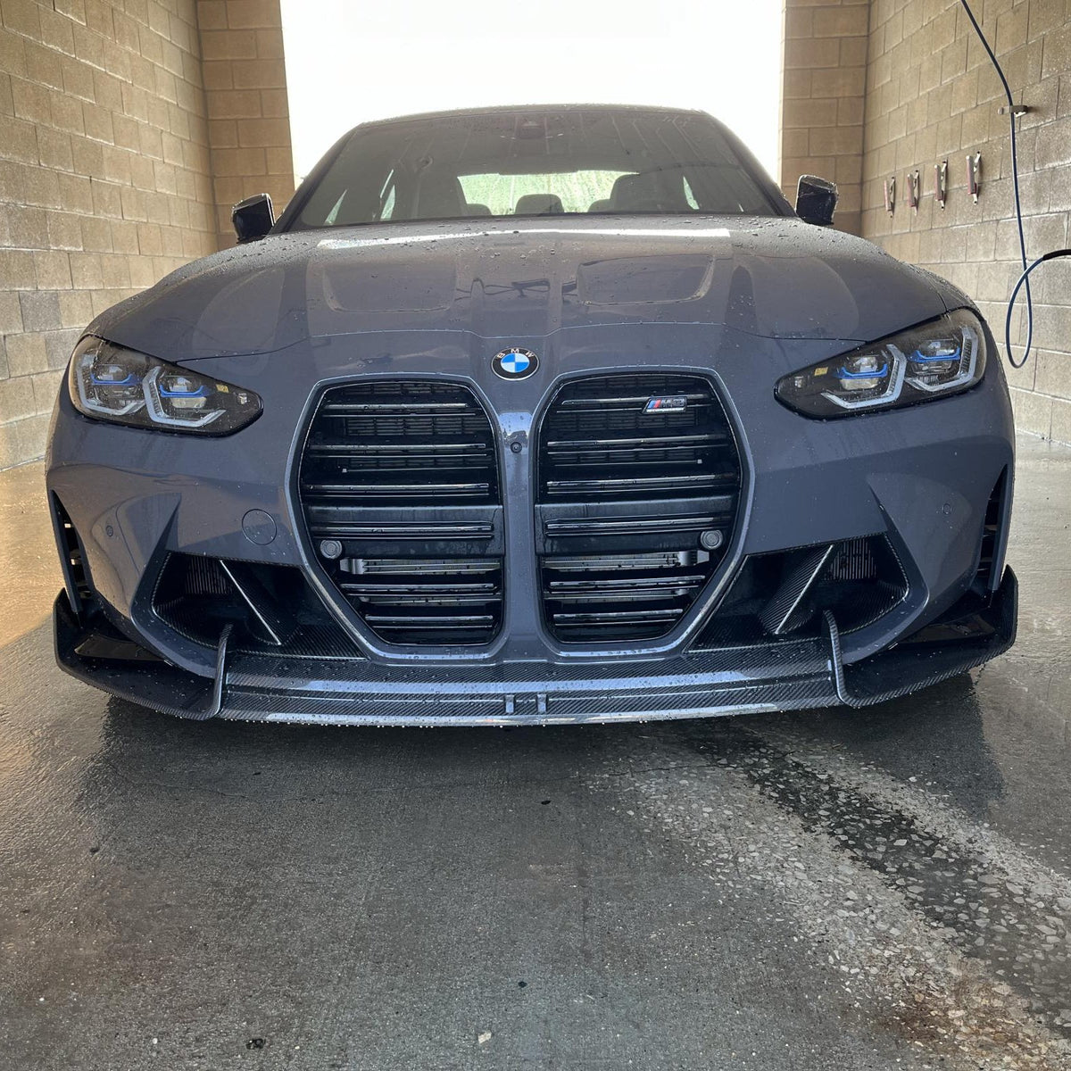 AlpineX Dynamics AD Style 1 Piece Carbon Fiber Front Lip For BMW G80 M3 / G82 M4