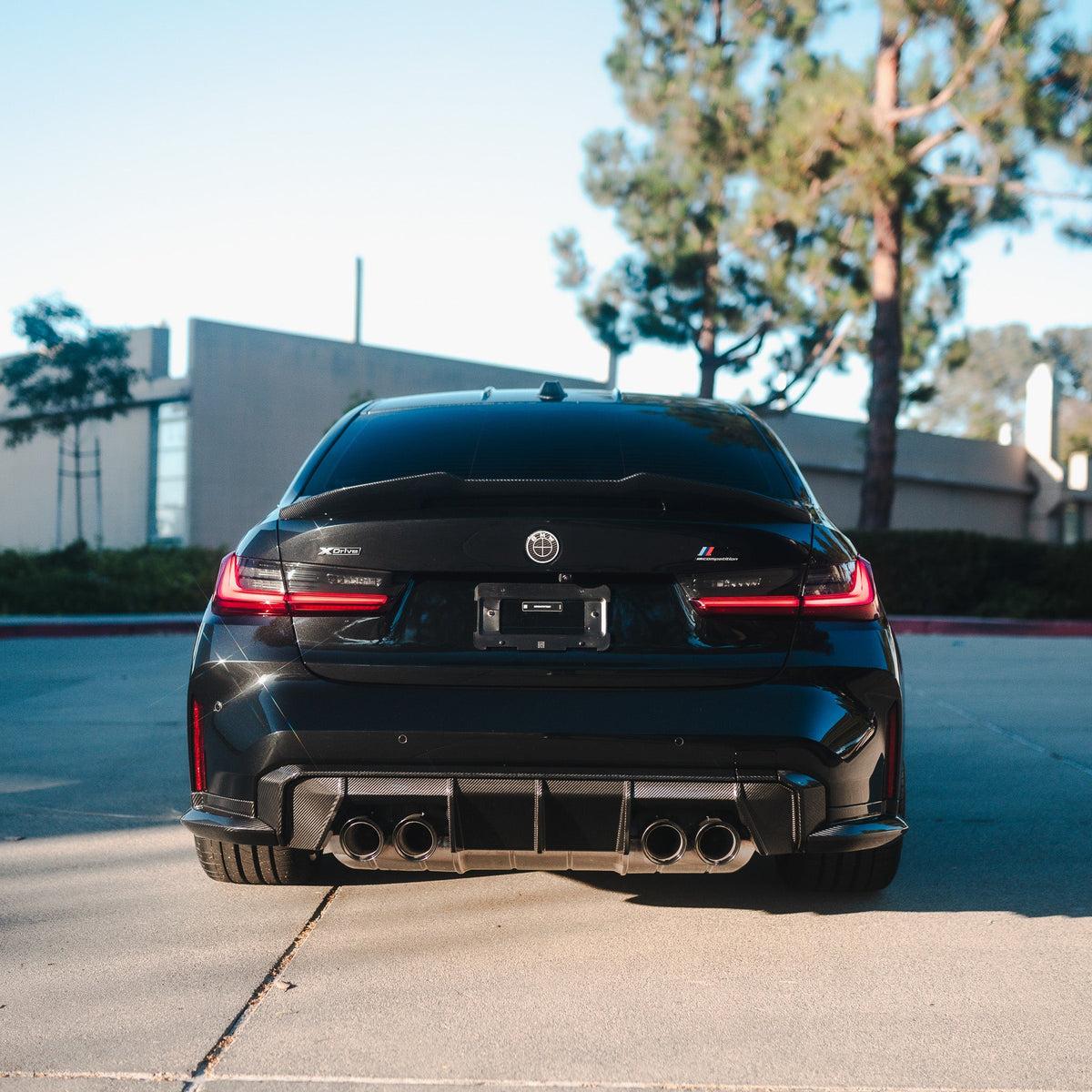 AlpineX Dynamics MP Style Pre-preg Dry Carbon Fiber Rear Diffuser For BMW G8X M3 M4