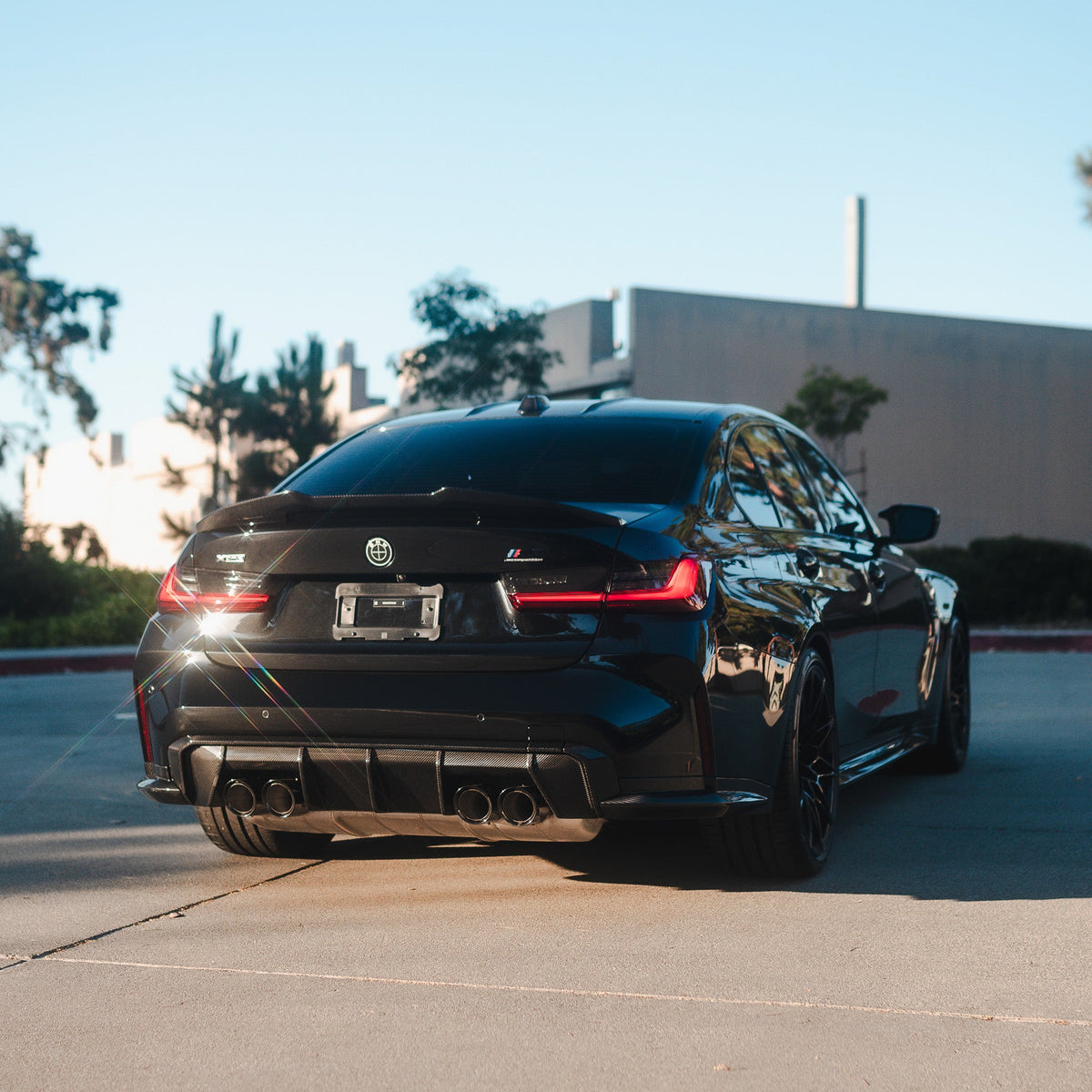 AlpineX Dynamics MP Style Pre-preg Dry Carbon Fiber Rear Diffuser For BMW G8X M3 M4