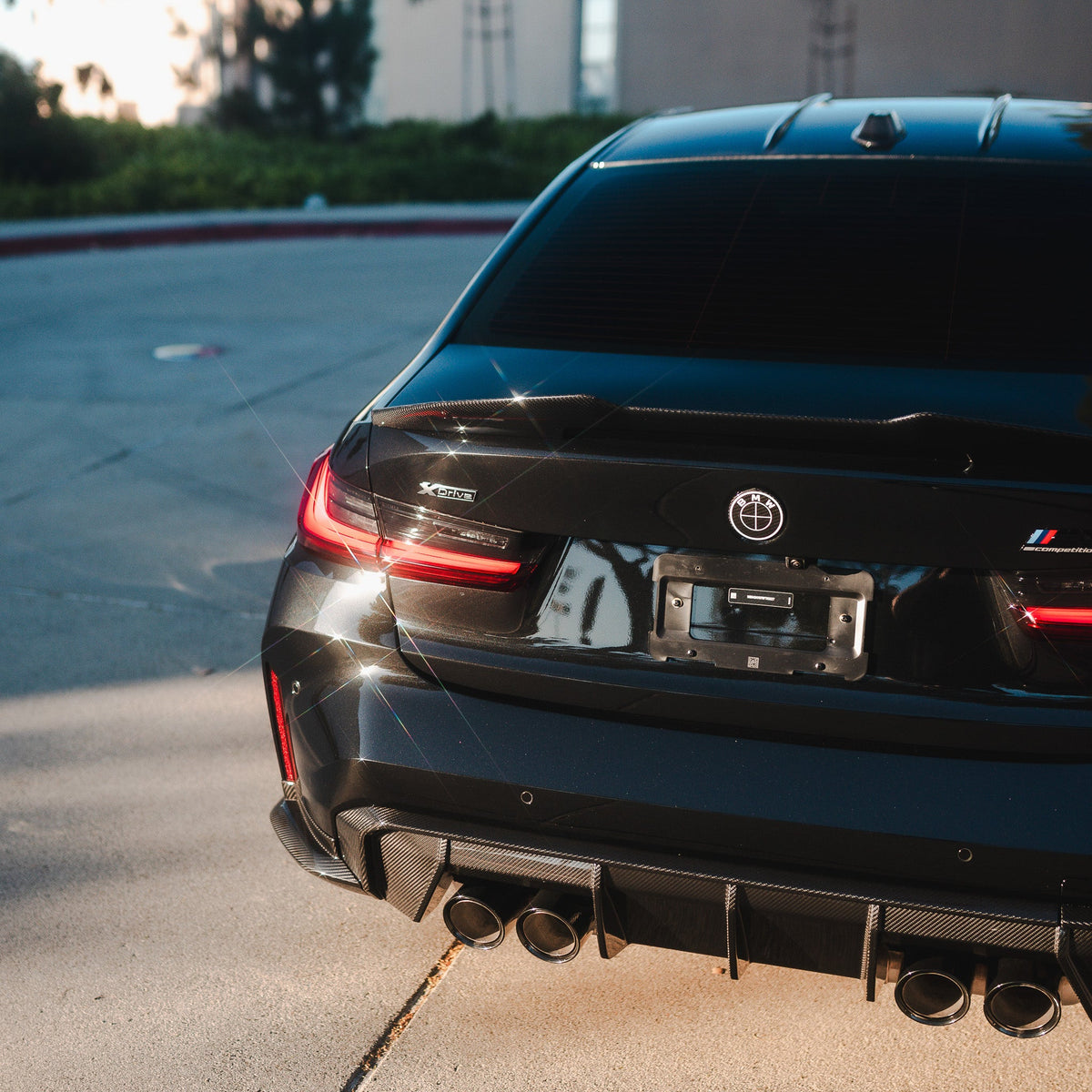 AlpineX Dynamics MP Style Pre-preg Dry Carbon Fiber Rear Diffuser For BMW G8X M3 M4