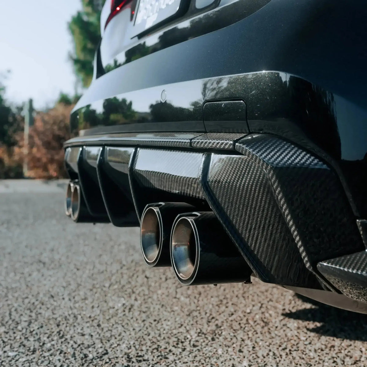 AlpineX Dynamics MP Style Pre-preg Dry Carbon Fiber Rear Diffuser For BMW G8X M3 M4