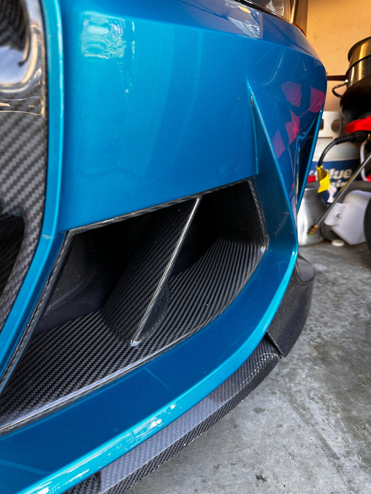 AlpineX Dynamics MP Style Pre-preg Dry Carbon Fiber Front Duct For BMW G8X M3 M4