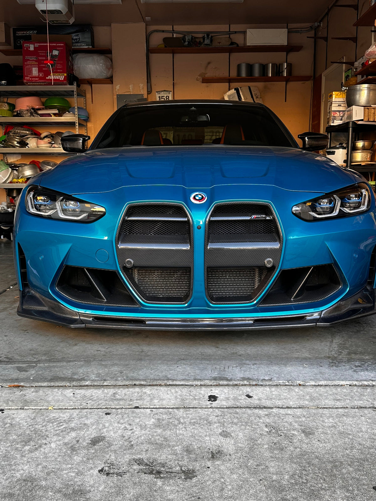 AlpineX Dynamics MP Style Pre-preg Dry Carbon Fiber Front Duct For BMW G8X M3 M4
