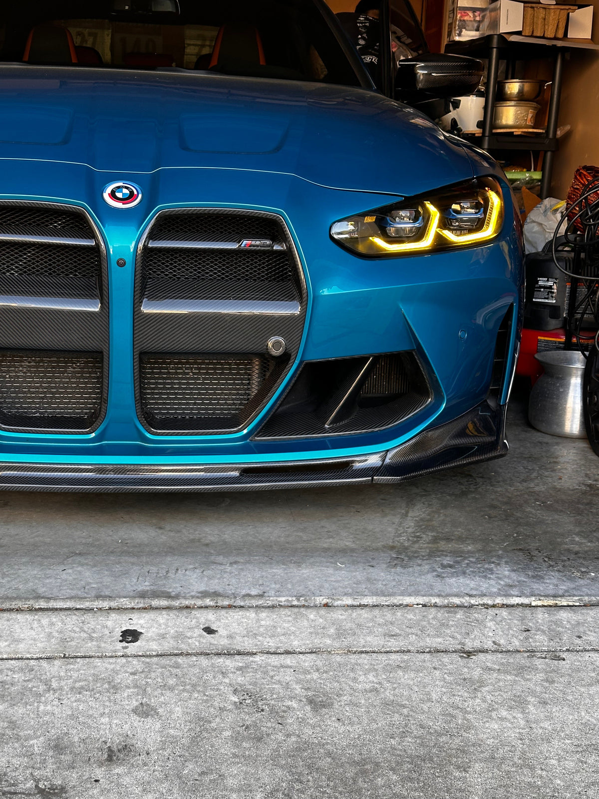 AlpineX Dynamics MP Style Pre-preg Dry Carbon Fiber Front Duct For BMW G8X M3 M4