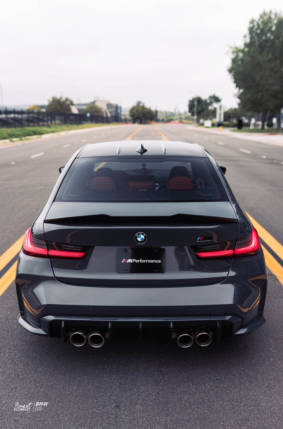 AlpineX Dynamics PSM Style Carbon Fiber Rear Spoiler For BMW G80 G82 G83 M3 M4