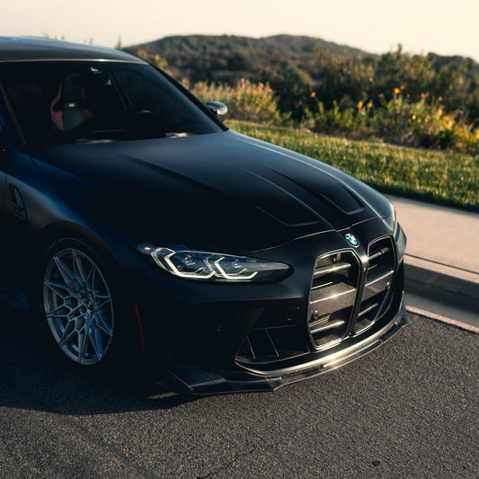 AlpineX Dynamics V Style 1 Piece Carbon Fiber Front Lip For BMW G8X M3 M4
