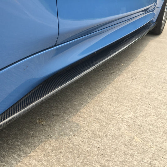 AlpineX Dynamics MP Style Carbon Fiber Side Skirt Extensions for BMW F80 M3 / F82 F83 M4