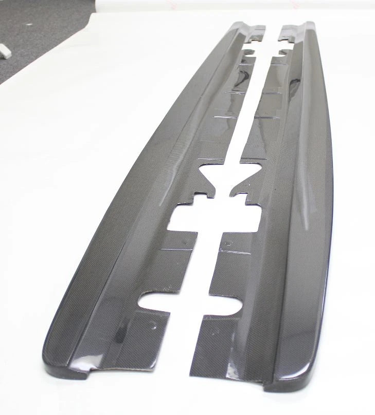 BMW E92 Coupe Side Skirt Diffuser Extensions Splitters - Carbon Fiber (for OEM side skirts) — 1