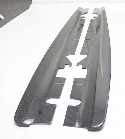 BMW E92 Coupe Side Skirt Diffuser Extensions Splitters - Carbon Fiber (for OEM side skirts) — 1