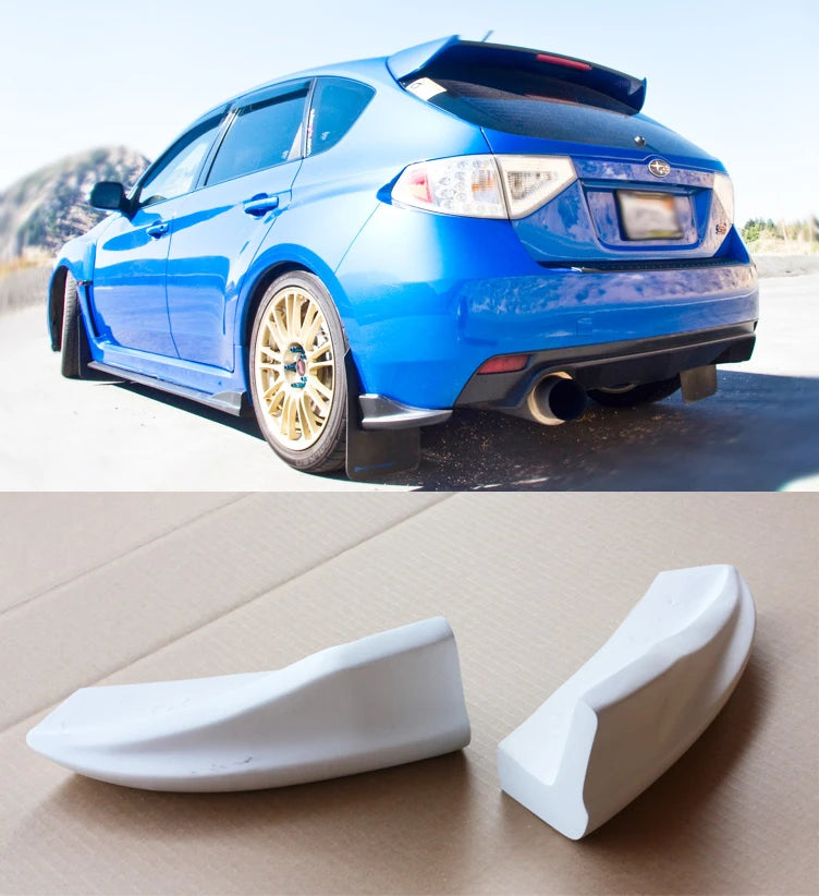 2008-2012 Subaru WRX STi Hatchback CS Rear Bumper Lip Spats — 1