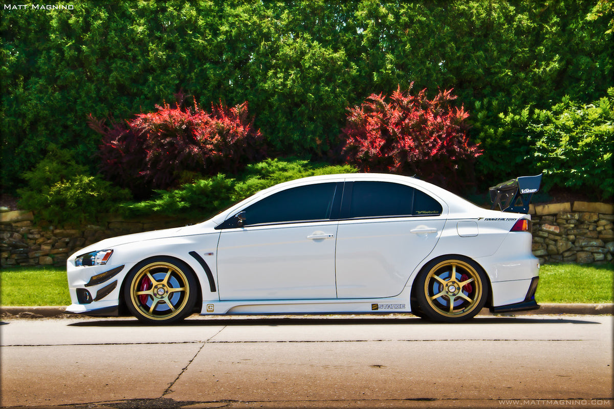 2008-2013 Mitsubishi Lancer Evolution Evo X 10 VR Style Side Skirts — 3