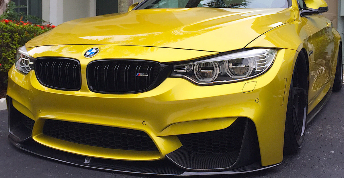 2015+ BMW F82 M4 Side Skirts Splitters Diffusers Extensions - Carbon Fiber — 7