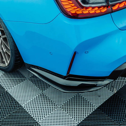 AlpineX Dynamics MH Style Pre-preg Dry Carbon Fiber Rear Spats for BMW G80/G82/G83 M3 M4